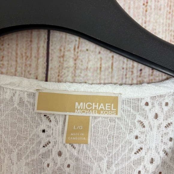 Michael michael Kors Womens Lace V-neck tops size Large - Picture 8 of 10